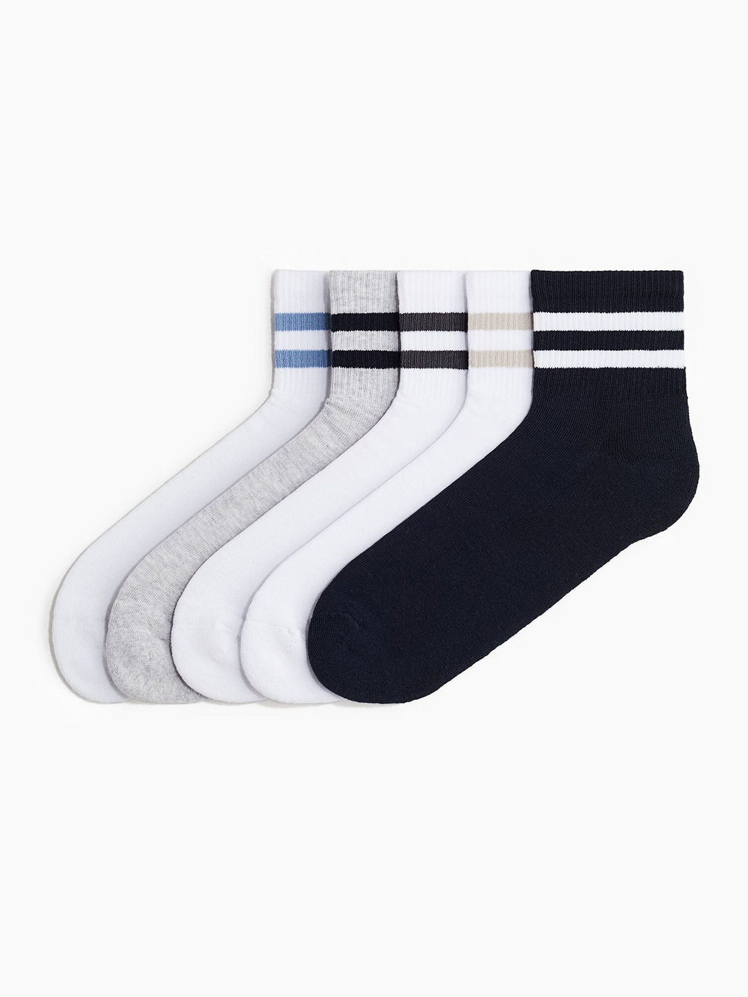 

H&M Men 5-Pack Socks, Grey