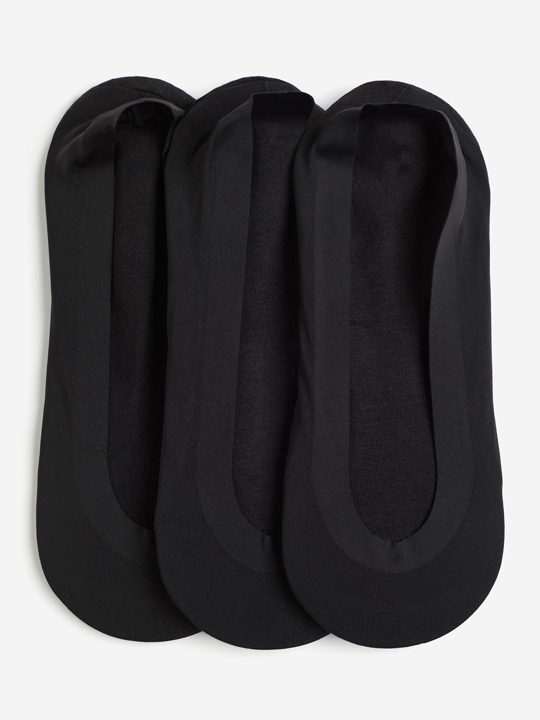 

H&M Women 3-Pack Super Low Cut Socks, Black
