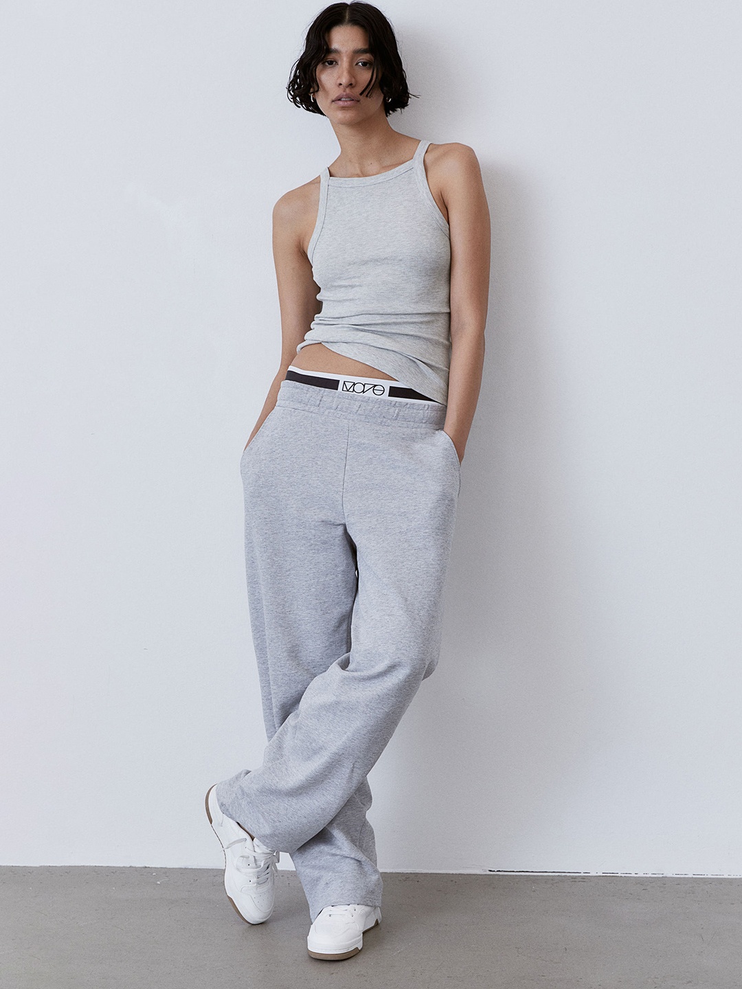 

H&M Women DryMove Sports Vest Top, Grey