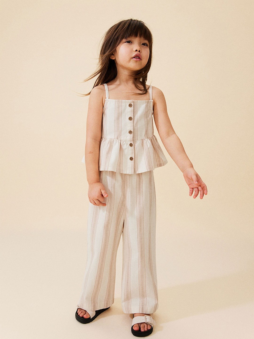 

H&M Girls Pure Cotton 2-Piece Set, White