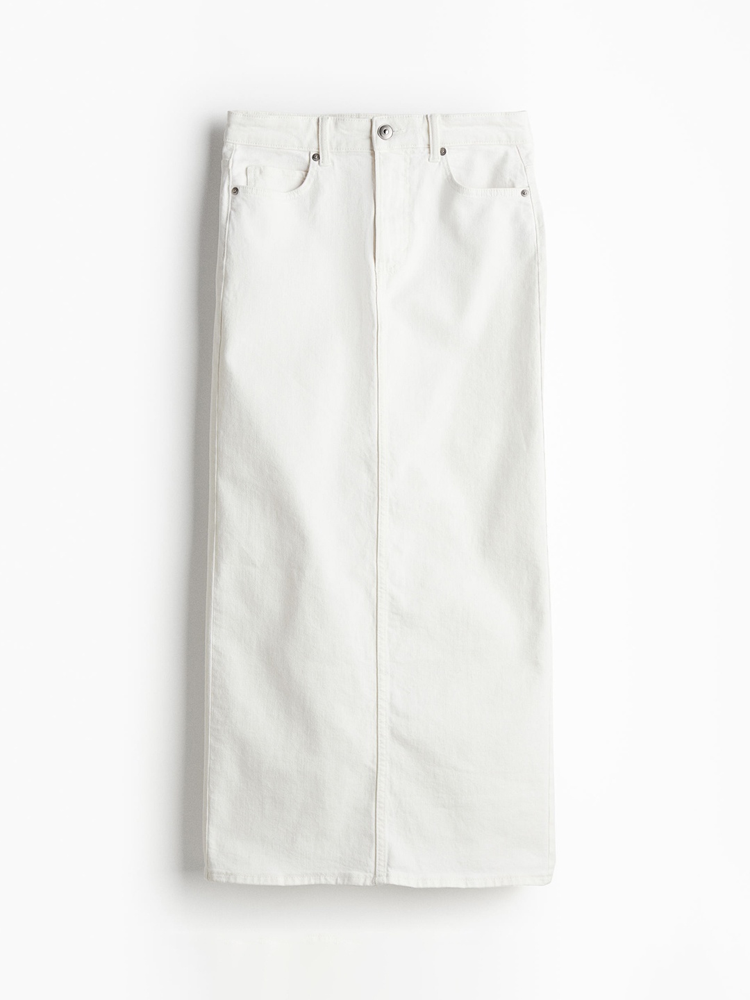 

H&M Women Denim Skirt, White