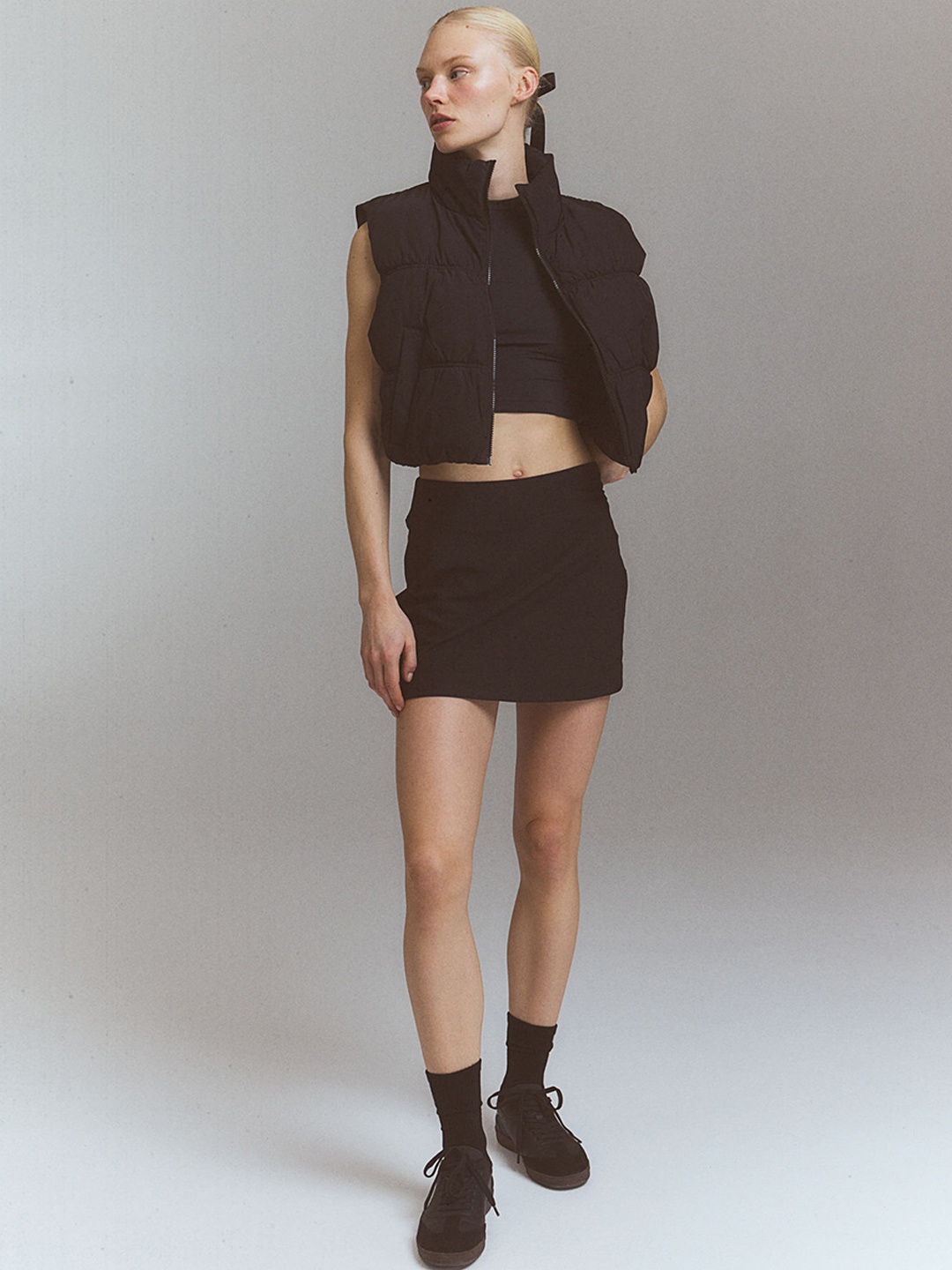 

H&M DryMove Tennis Mini-Skirt, Black