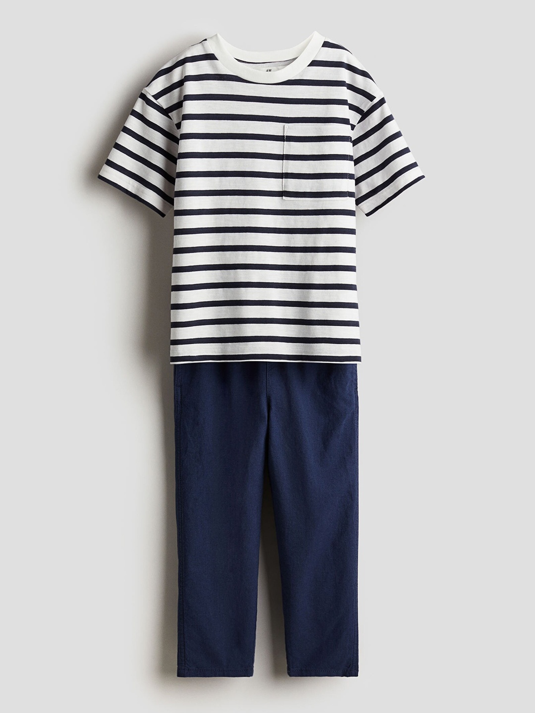 

H&M Boys Pure Cotton 2-Piece Set, White