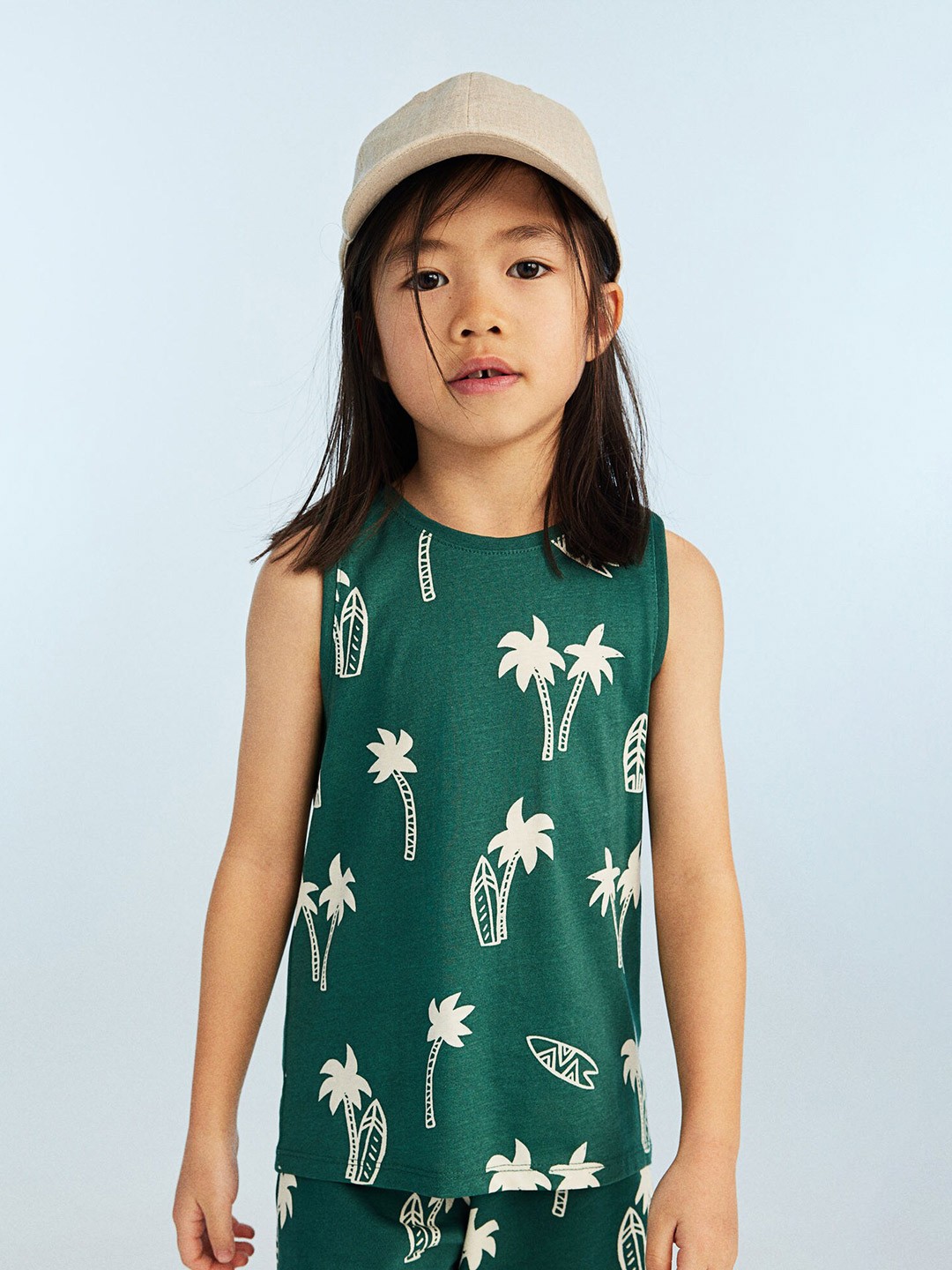 

H&M Boys 2-Piece Printed Set, Green