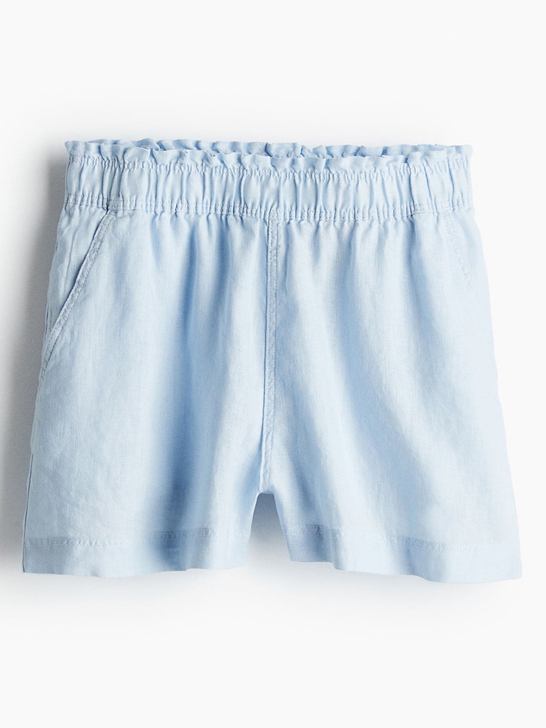 

H&M Women Linen Shorts, Blue