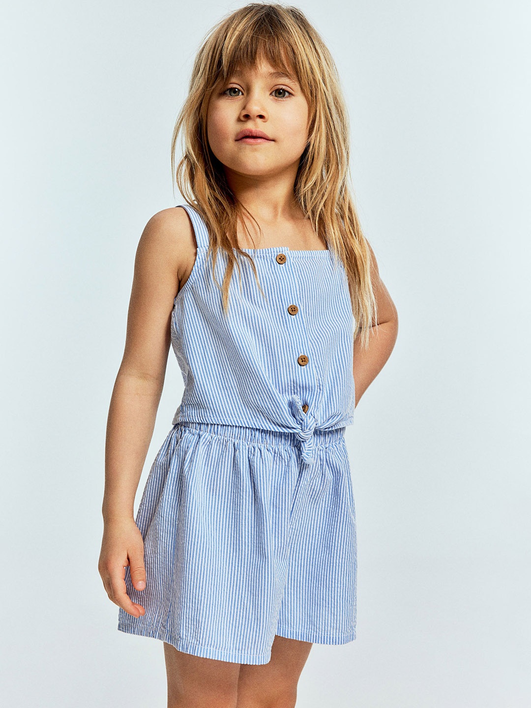 

H&M Girls Pure Cotton 2-Piece Set, Blue