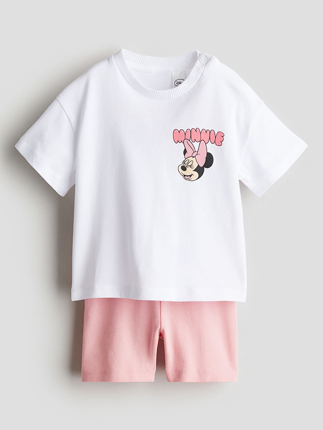 

H&M Girls Pure Cotton 2-Piece Jersey Set, White