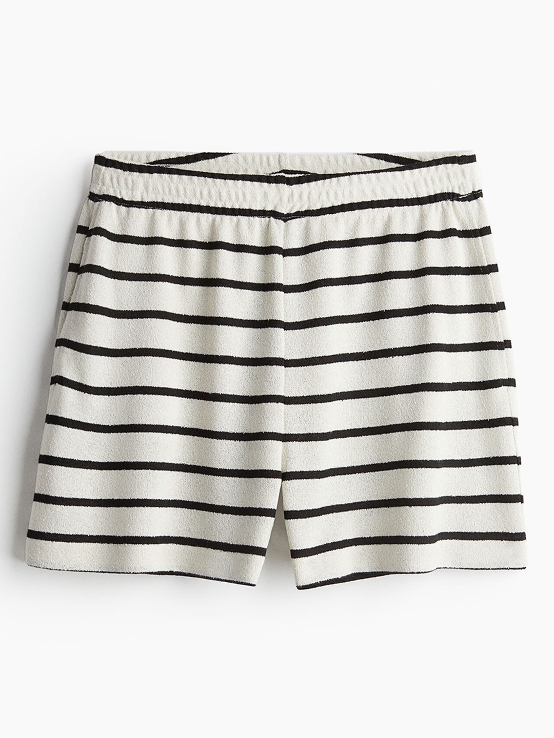 

H&M Women Jersey Shorts, Off white