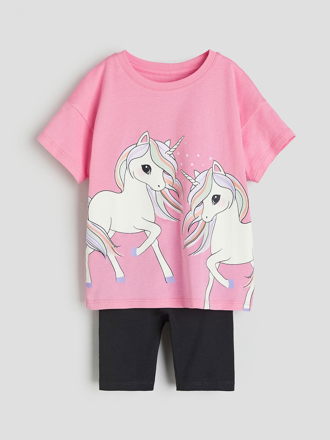 

H&M Girls 2-Piece Printed Set, Pink