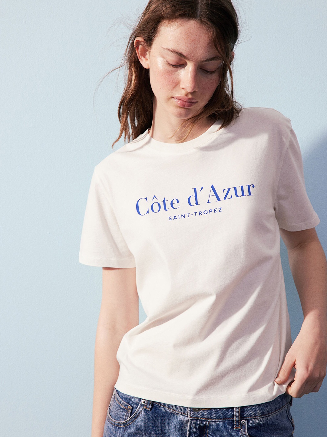 

H&M Pure Cotton T-shirt, White