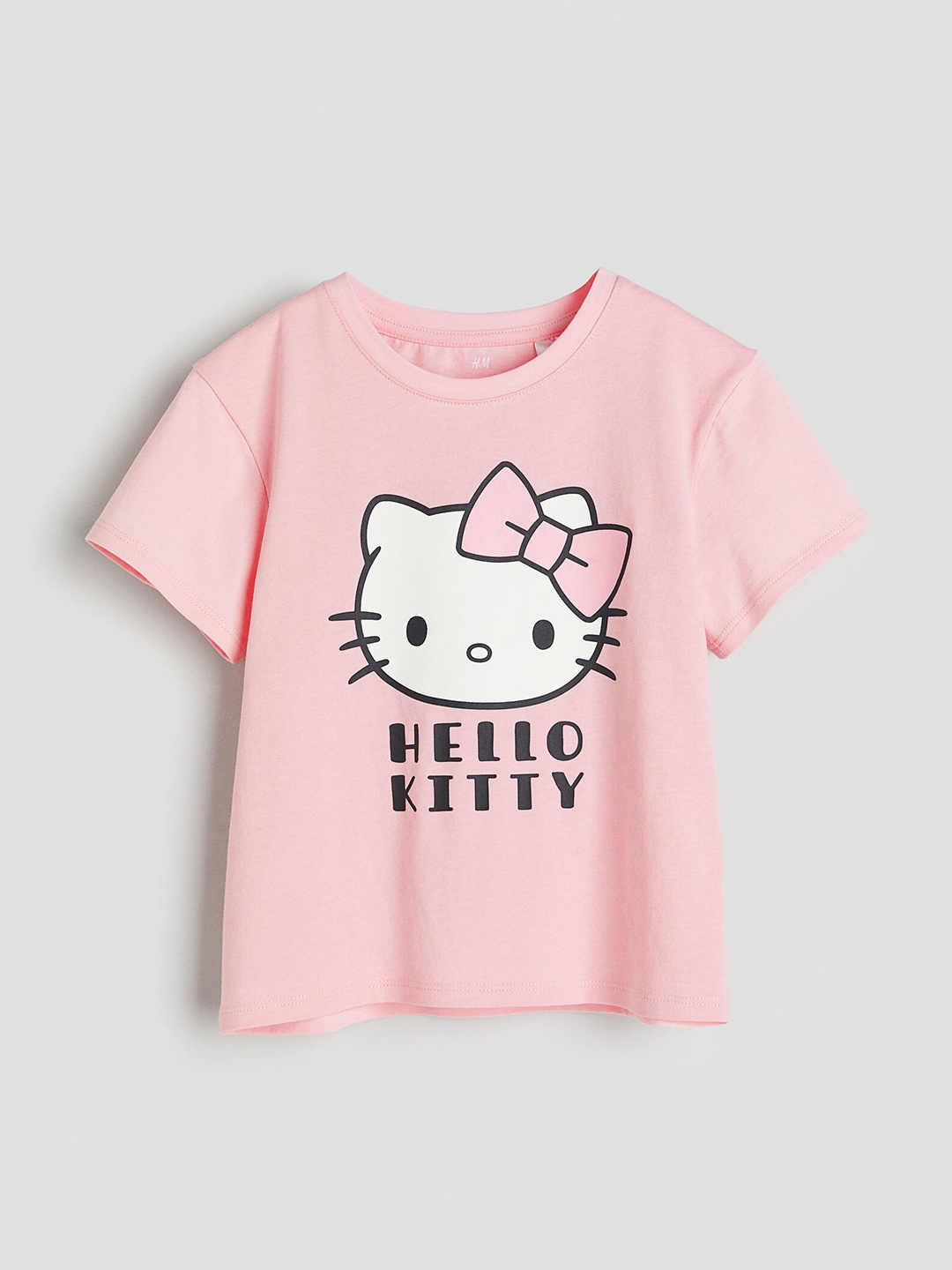 

H&M Girls Pure Cotton Printed T-shirt, Pink