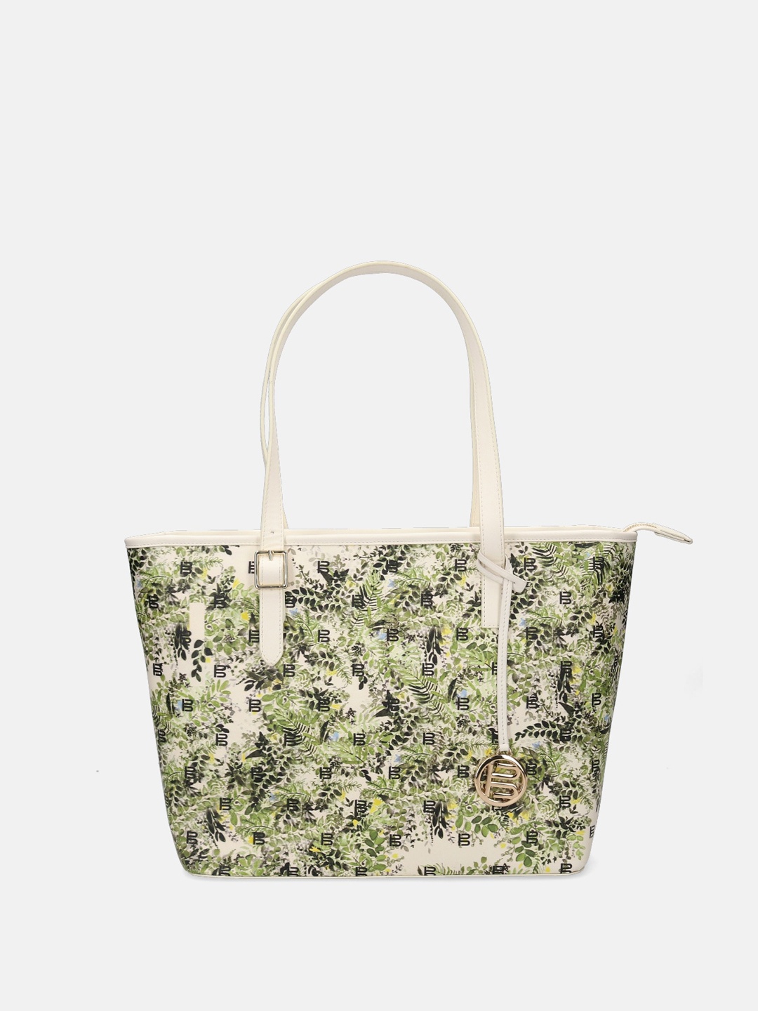 

BAGATT Veneto Floral Printed Shopper Tote Bag, Green