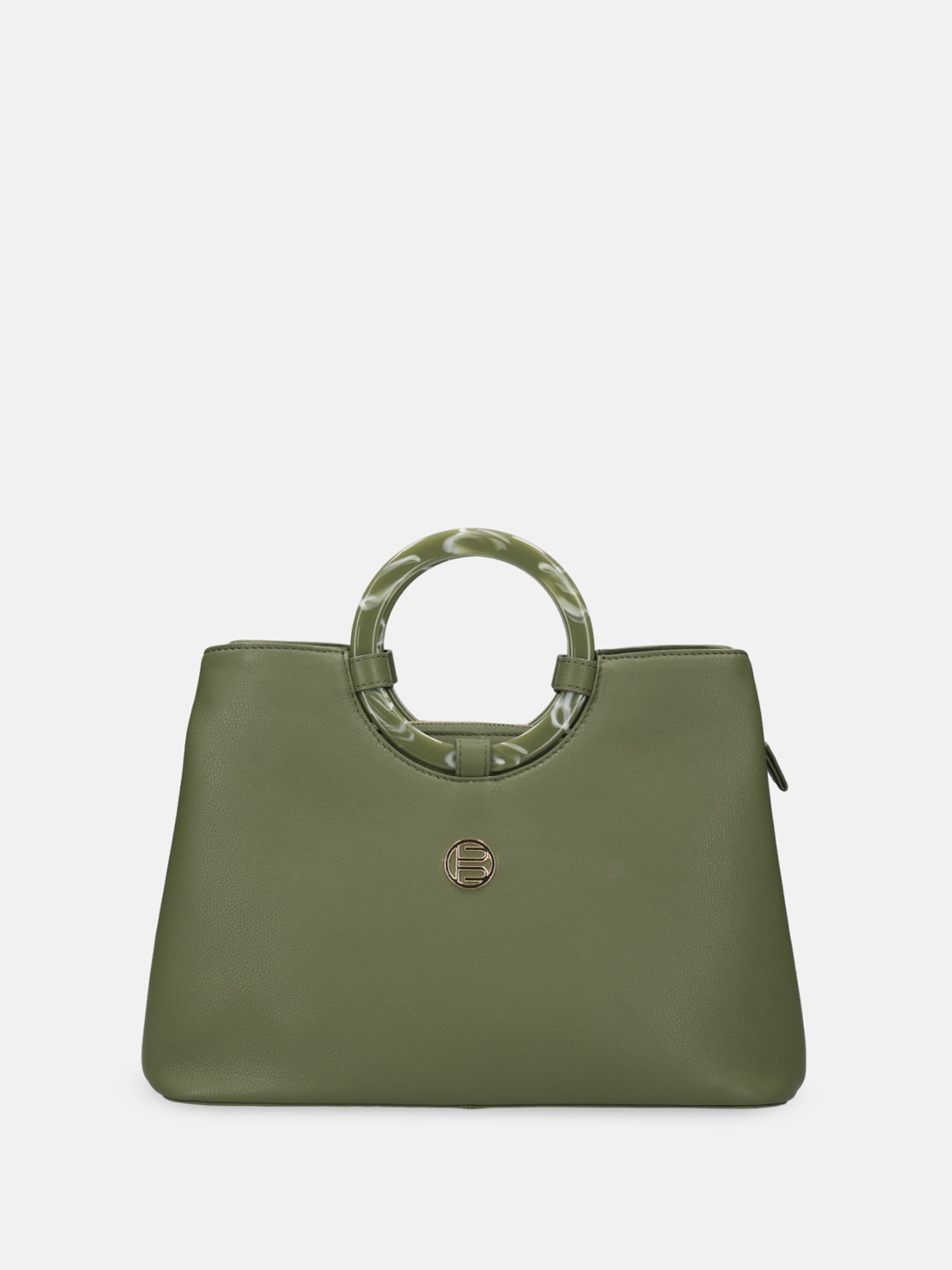 

BAGATT Campania Structured Leather Handheld Bag, Green