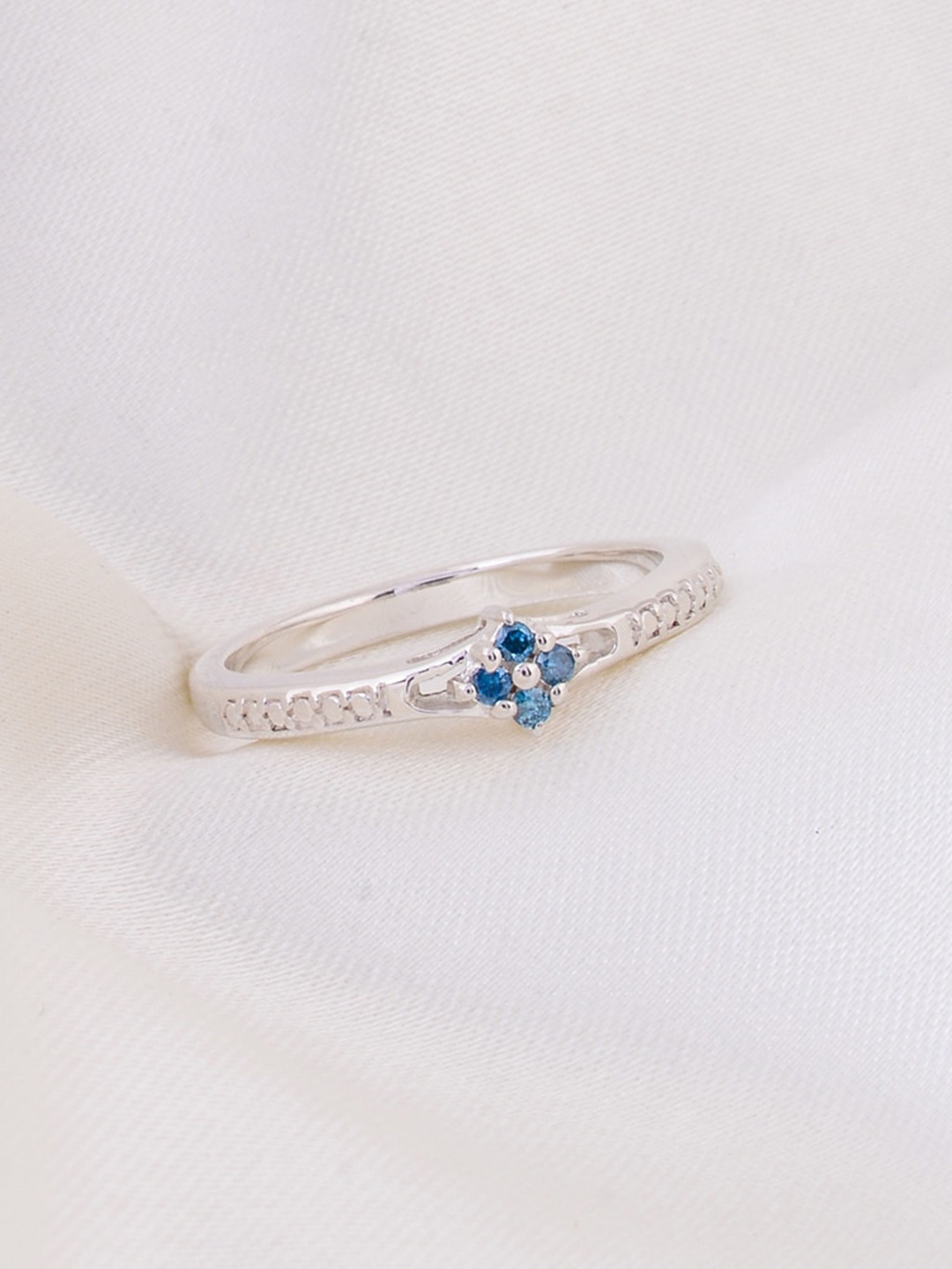 

HIFLYER JEWELS 925 Sterling Silver Gemstone Studded Ring
