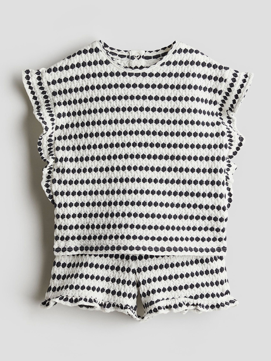 

H&M Girls 2-Piece Top And Shorts Set, White