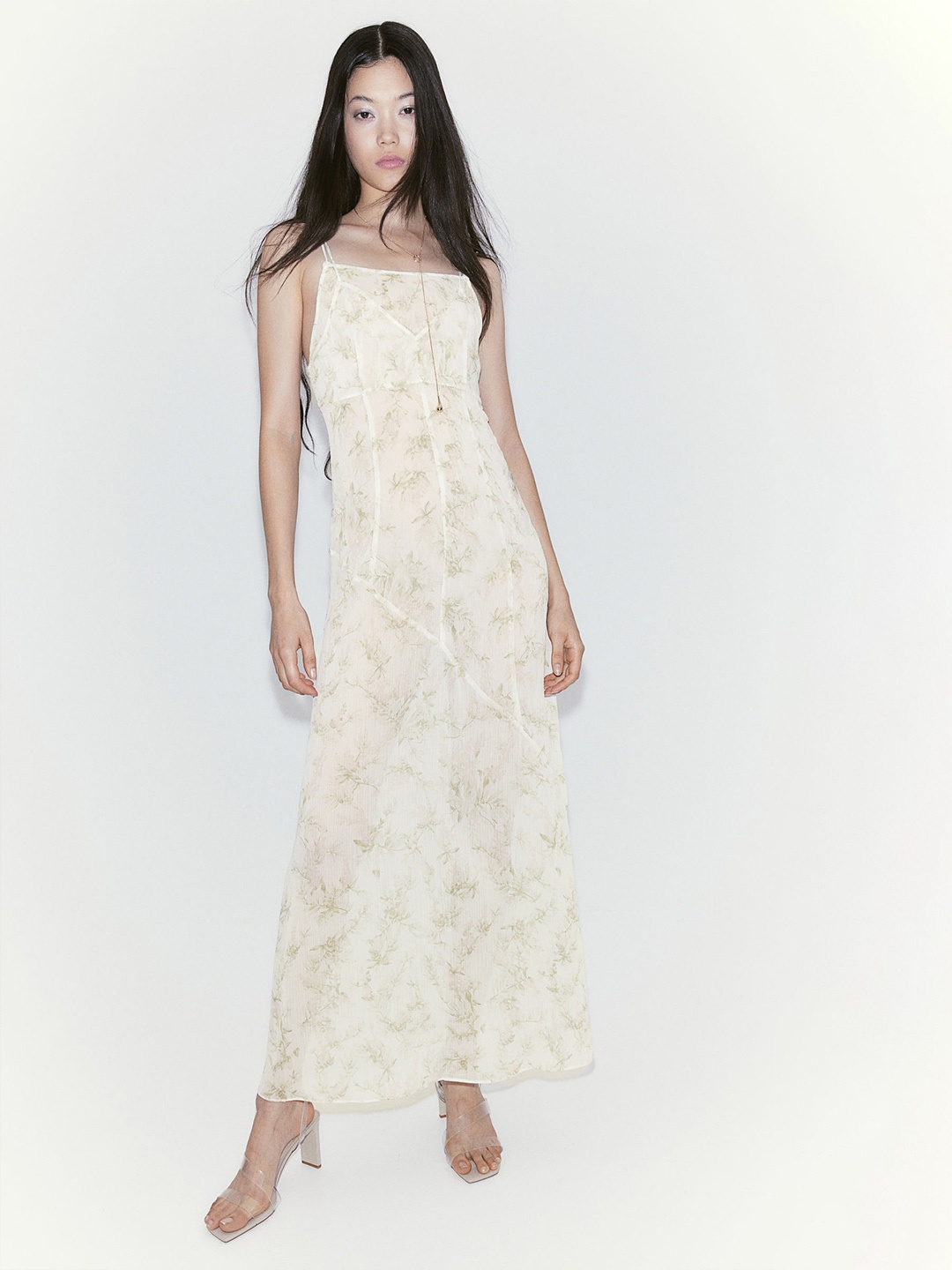 

H&M Double-Layered Sheer Dress, White