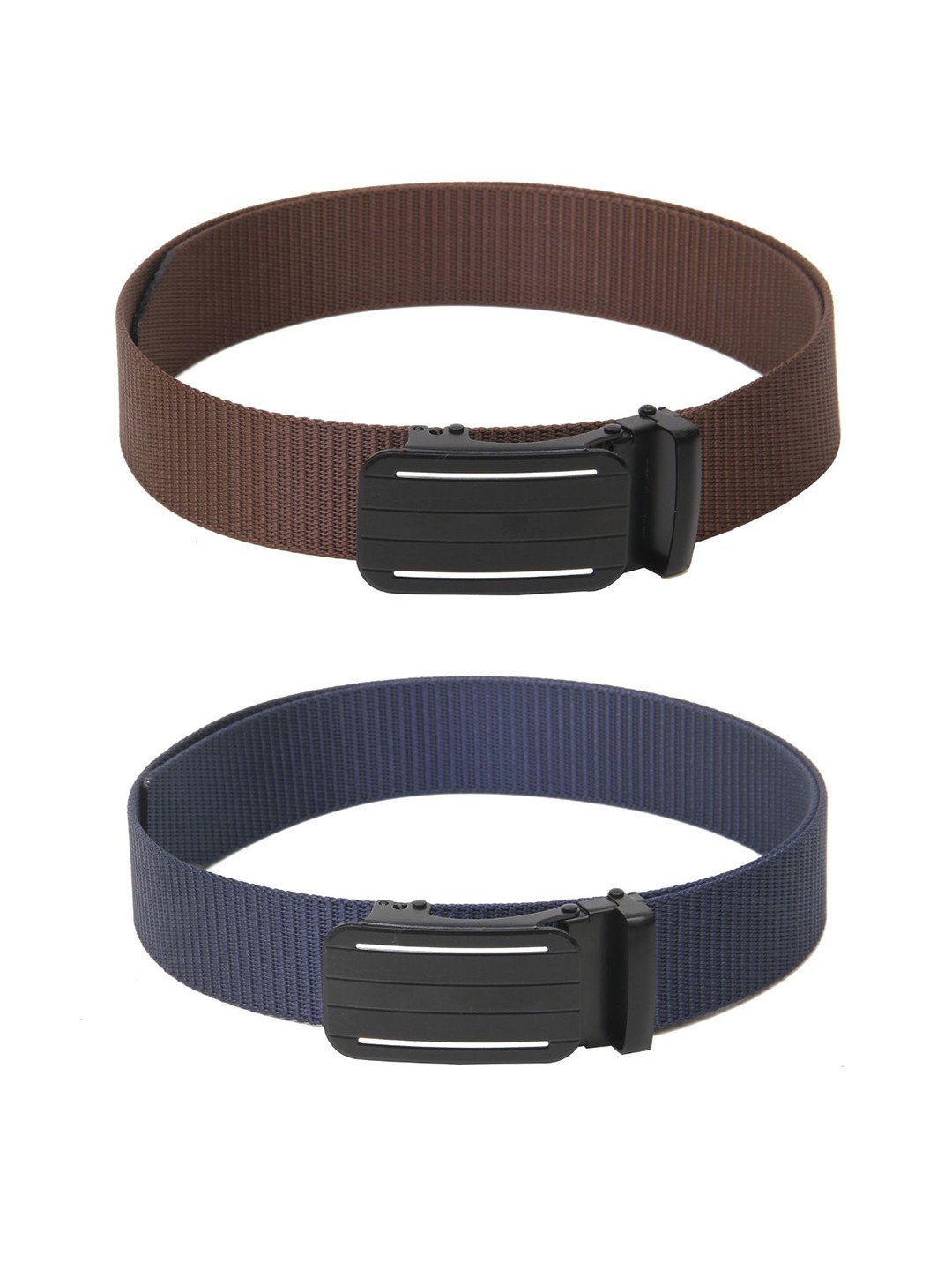 

Calvadoss Girls Set of 2 Textured Belt, Brown