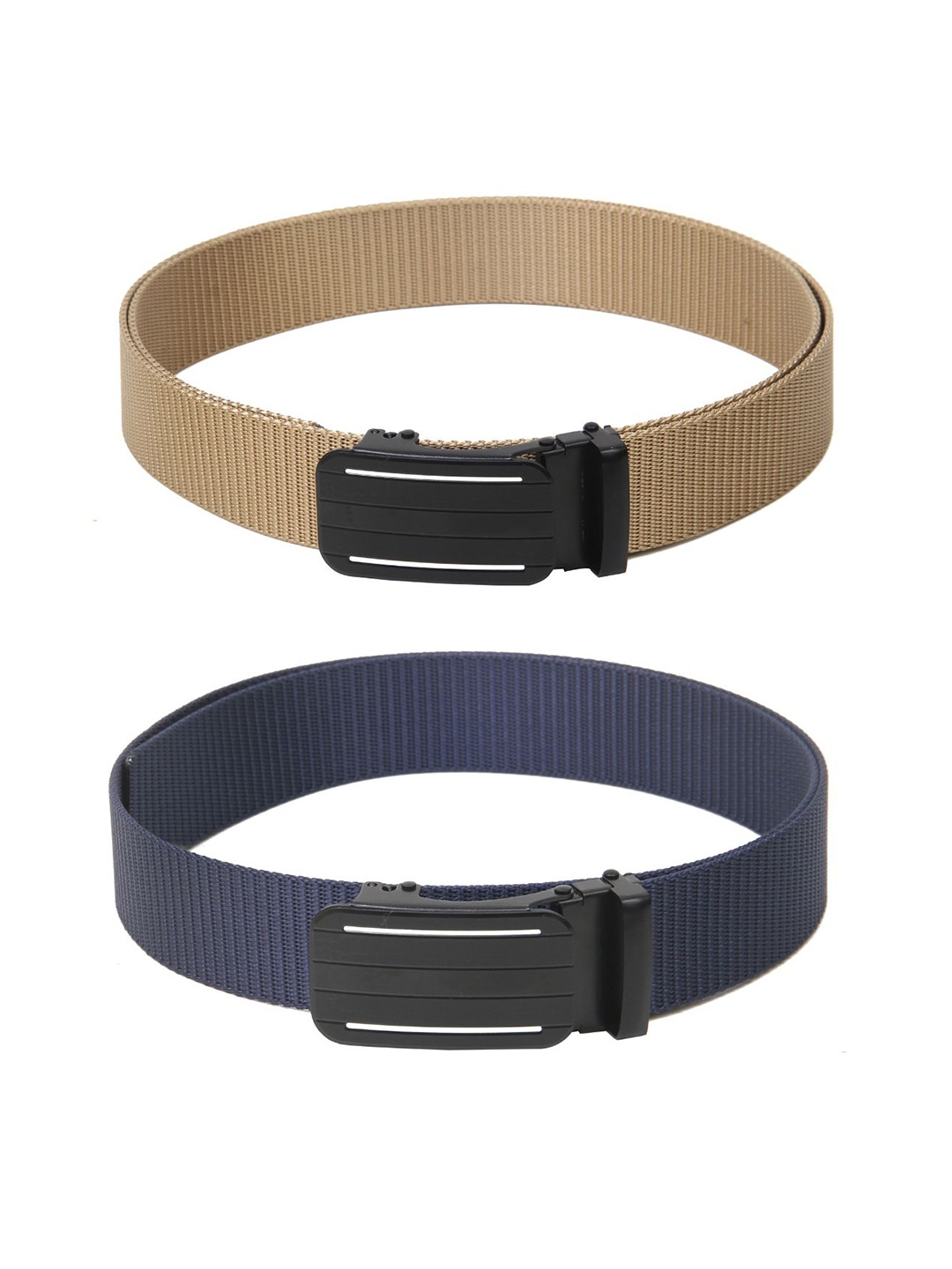 

Calvadoss Girls Set of 2 Textured Belt, Beige