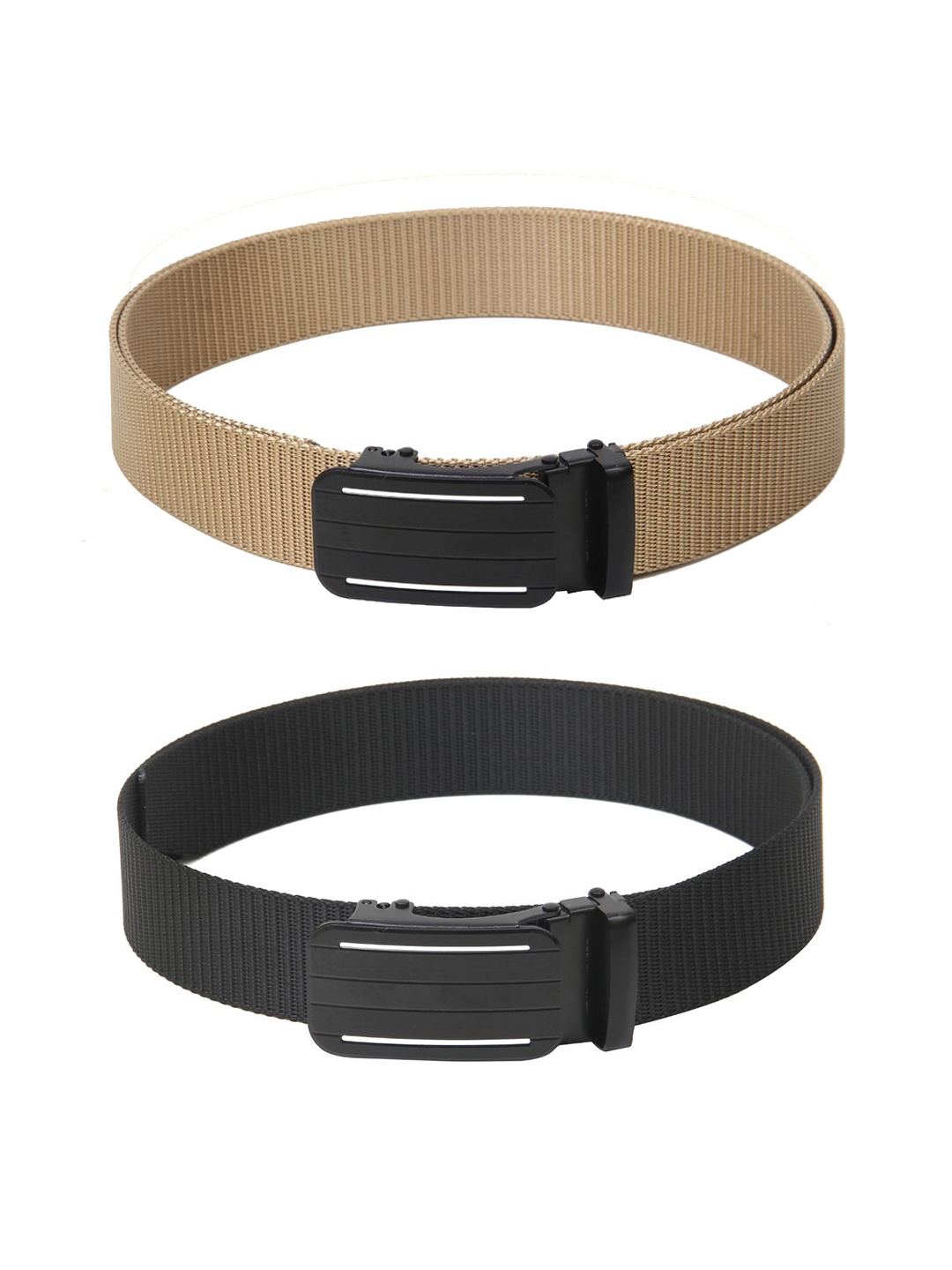 

Calvadoss Girls Set of 2 Textured Belts, Beige