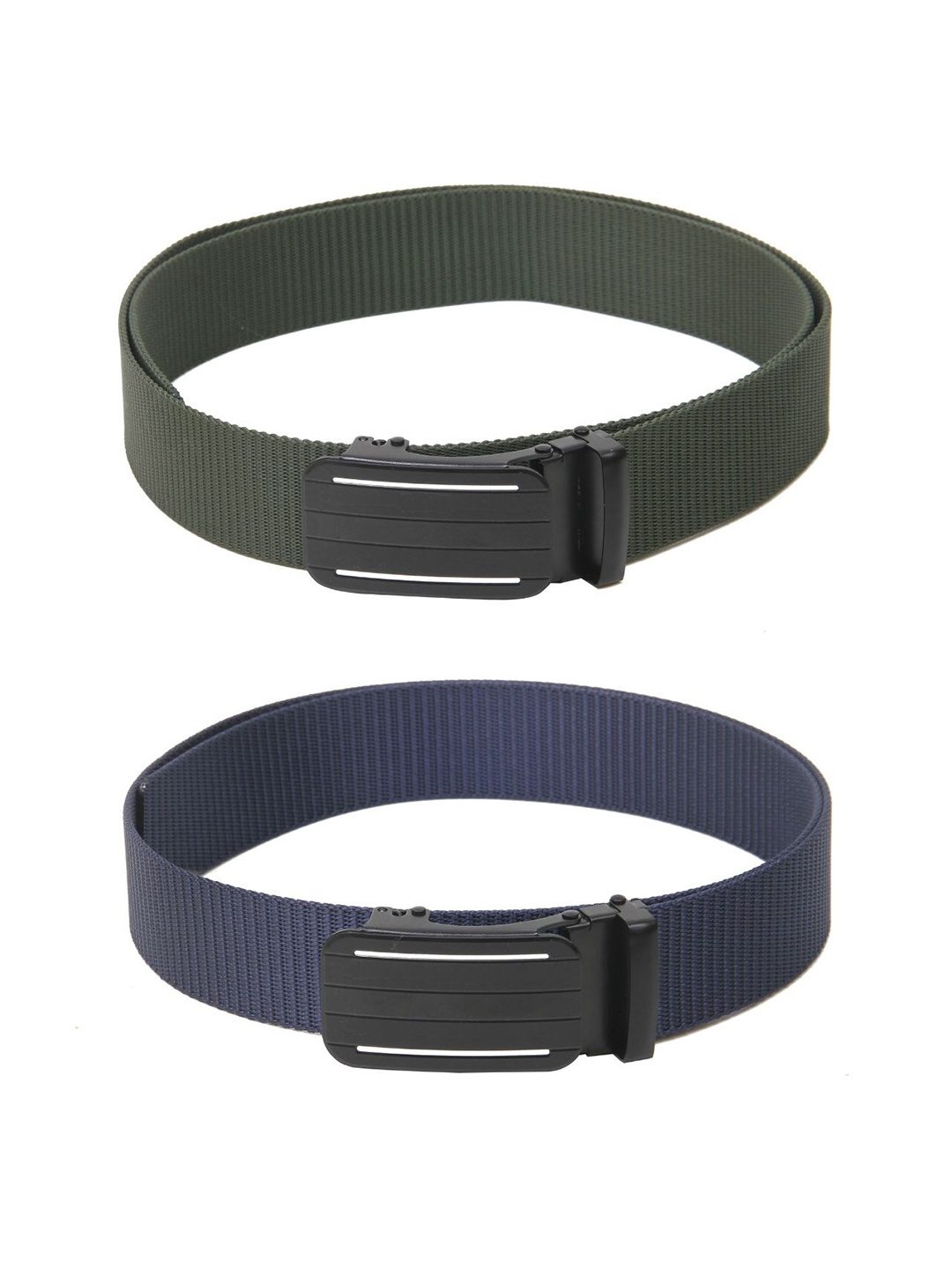 

Calvadoss Girls Set Of 2 Textured Canvas Belt, Green
