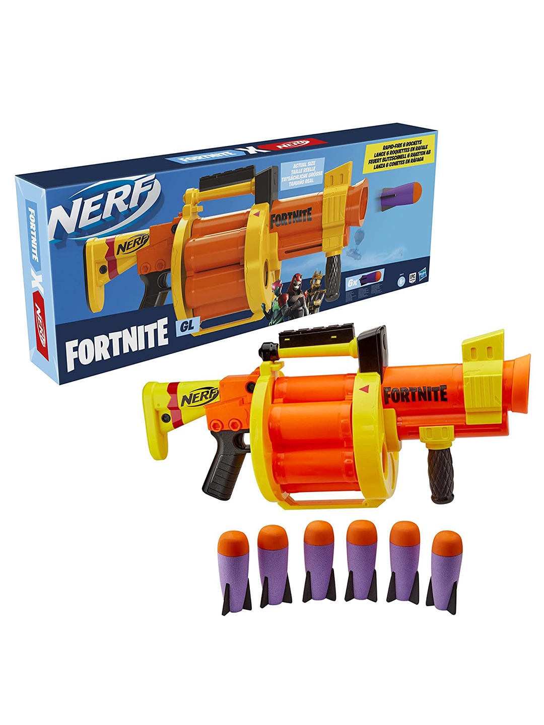 

NERF Kids Gun Activity Toys and Games, Yellow