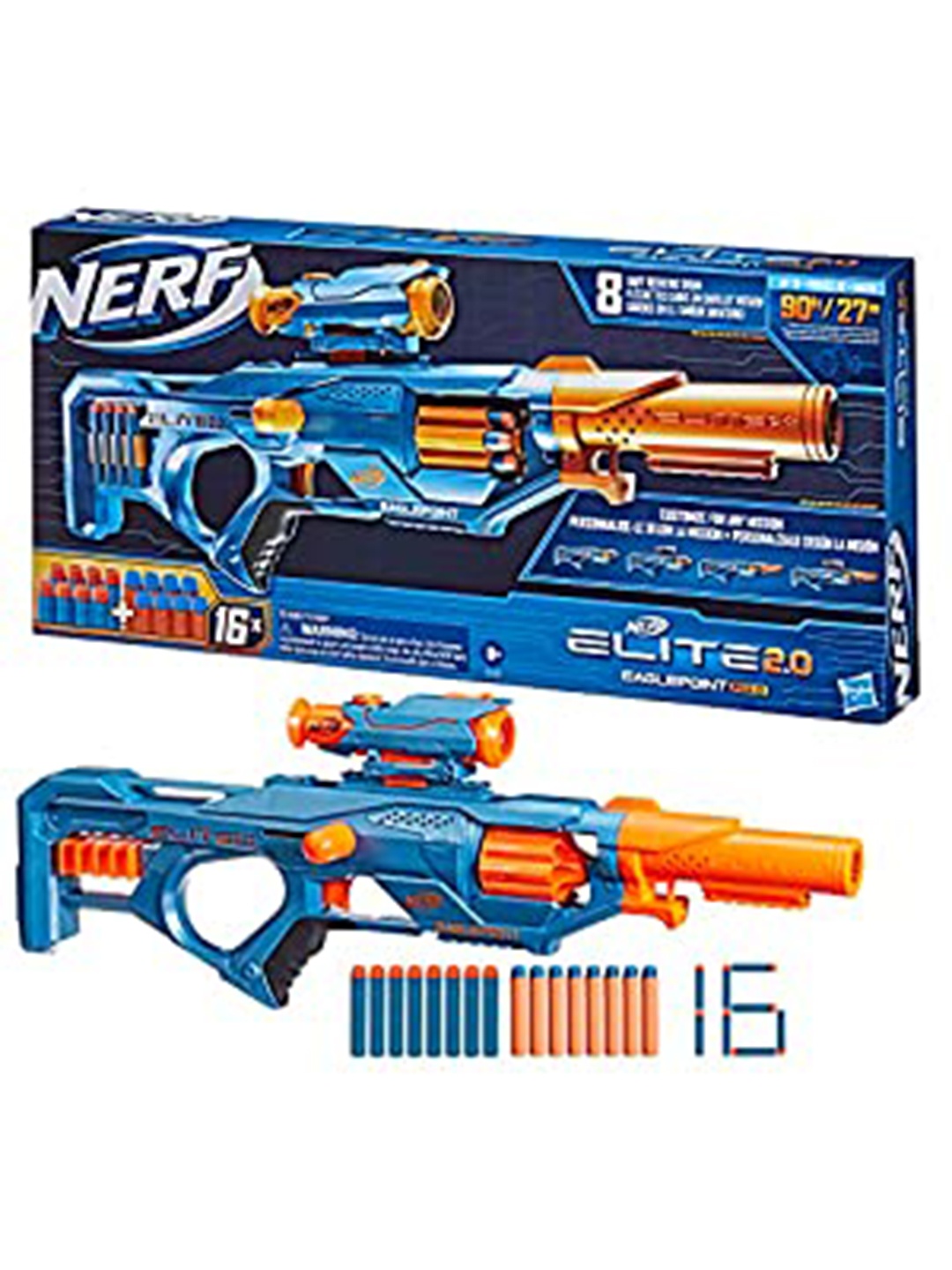 

NERF Kids Gun Activity Toys and Games, Blue