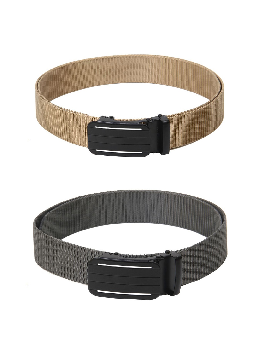 

Calvadoss Boys Set Of 2 Textured Canvas Belt, Beige