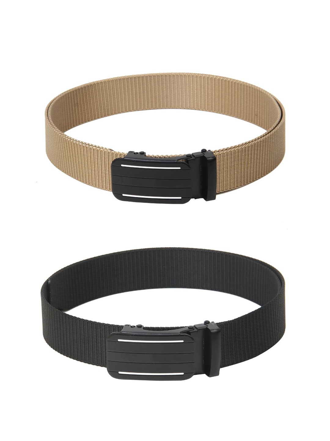 

Calvadoss Boys Set Of 2 Textured Belt, Beige