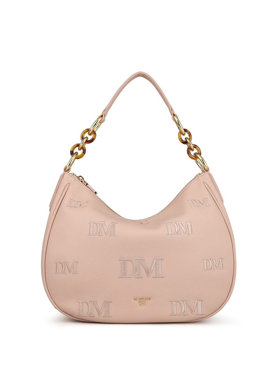 

Da Milano Leather Half Moon Hobo Bag, Pink