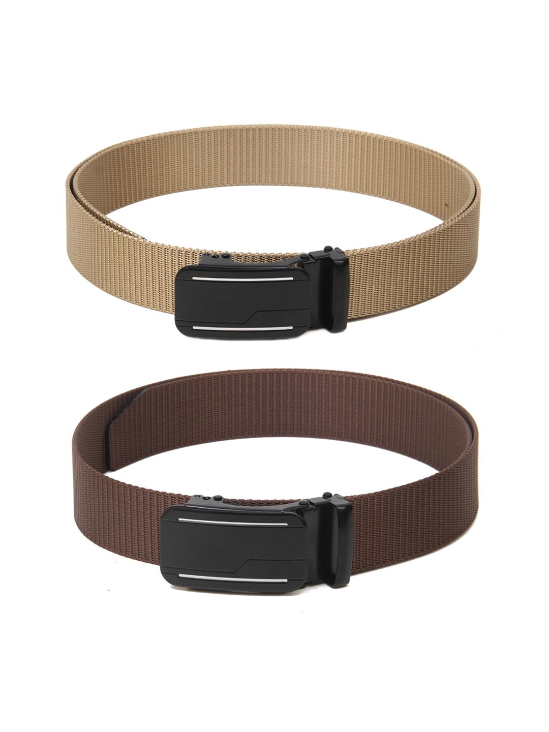 

Calvadoss Men Set of 2 Textured Belt, Beige