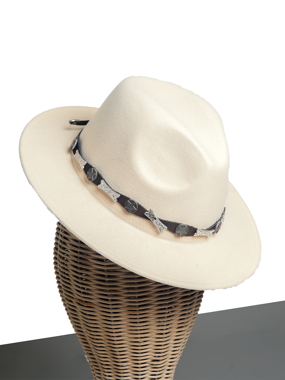 

CHOKORE Men Cowboy Hat, Off white
