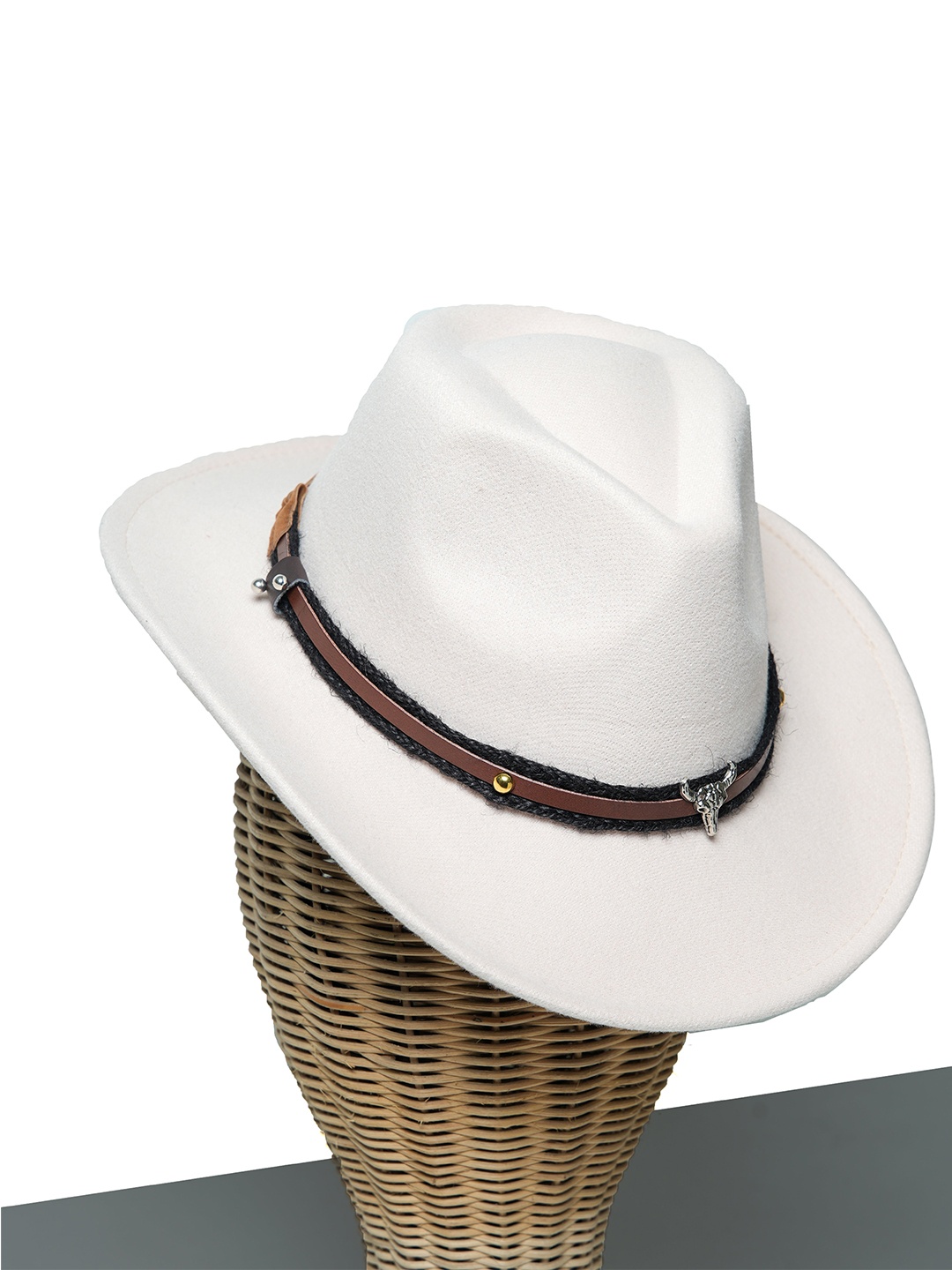 

CHOKORE Men Cowboy Hat, Off white