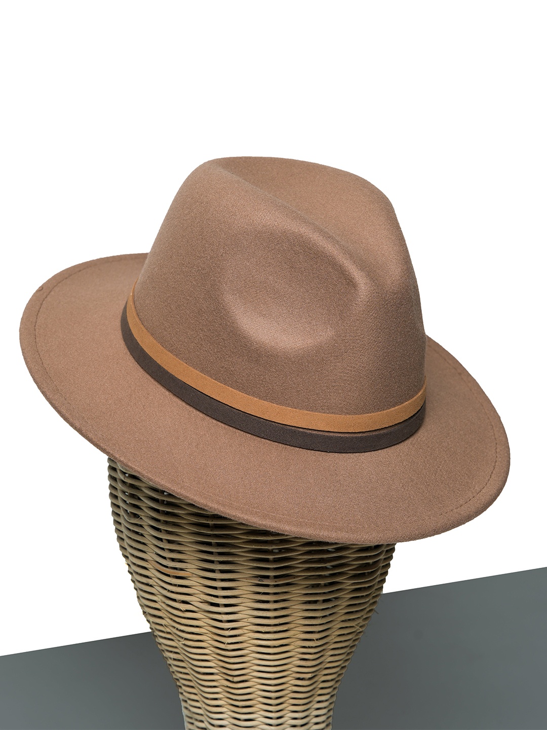

CHOKORE Men Banded Fedora Hat, Khaki