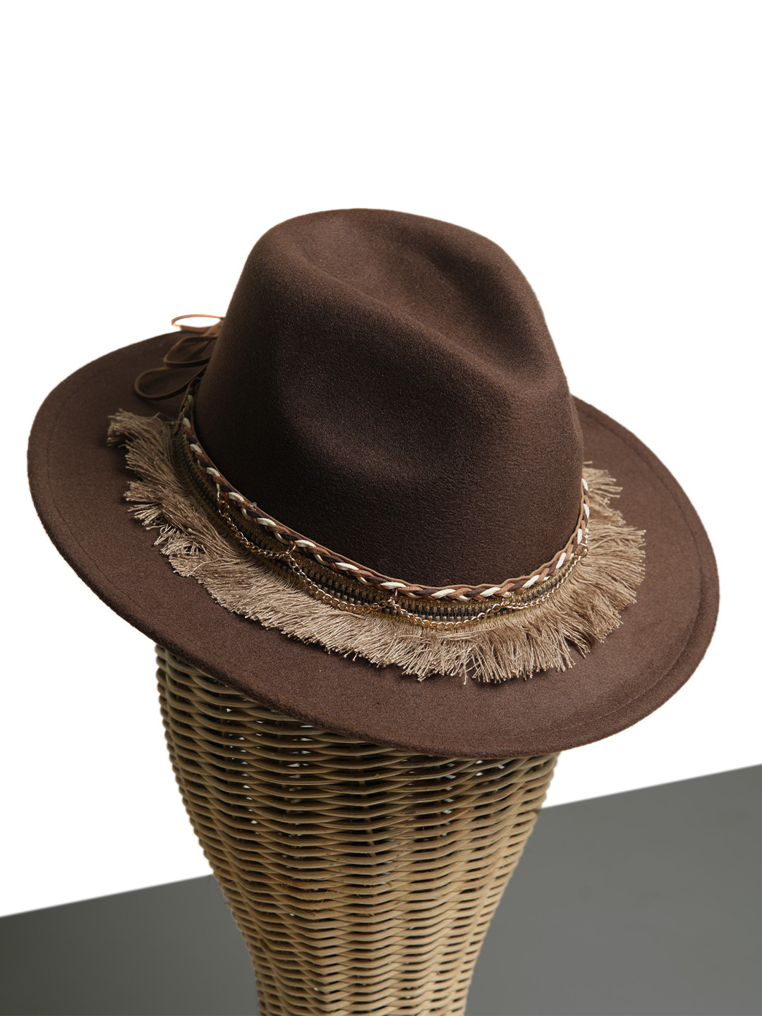 

CHOKORE Men Fedora Hat, Brown