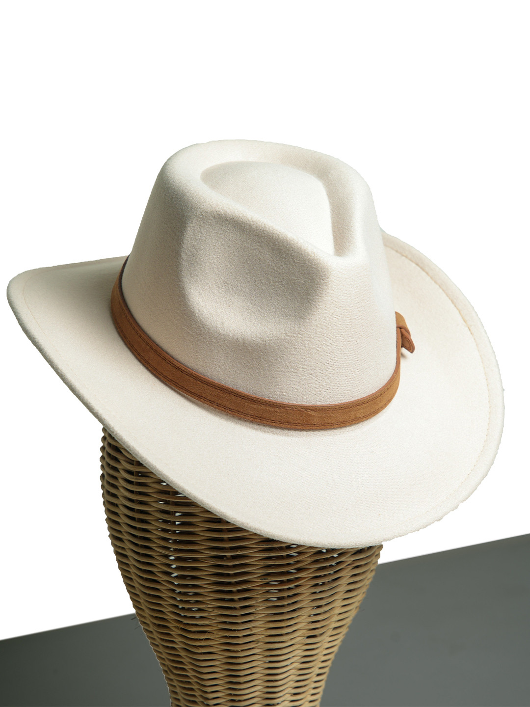 

CHOKORE Men Cowboy Hat, Off white