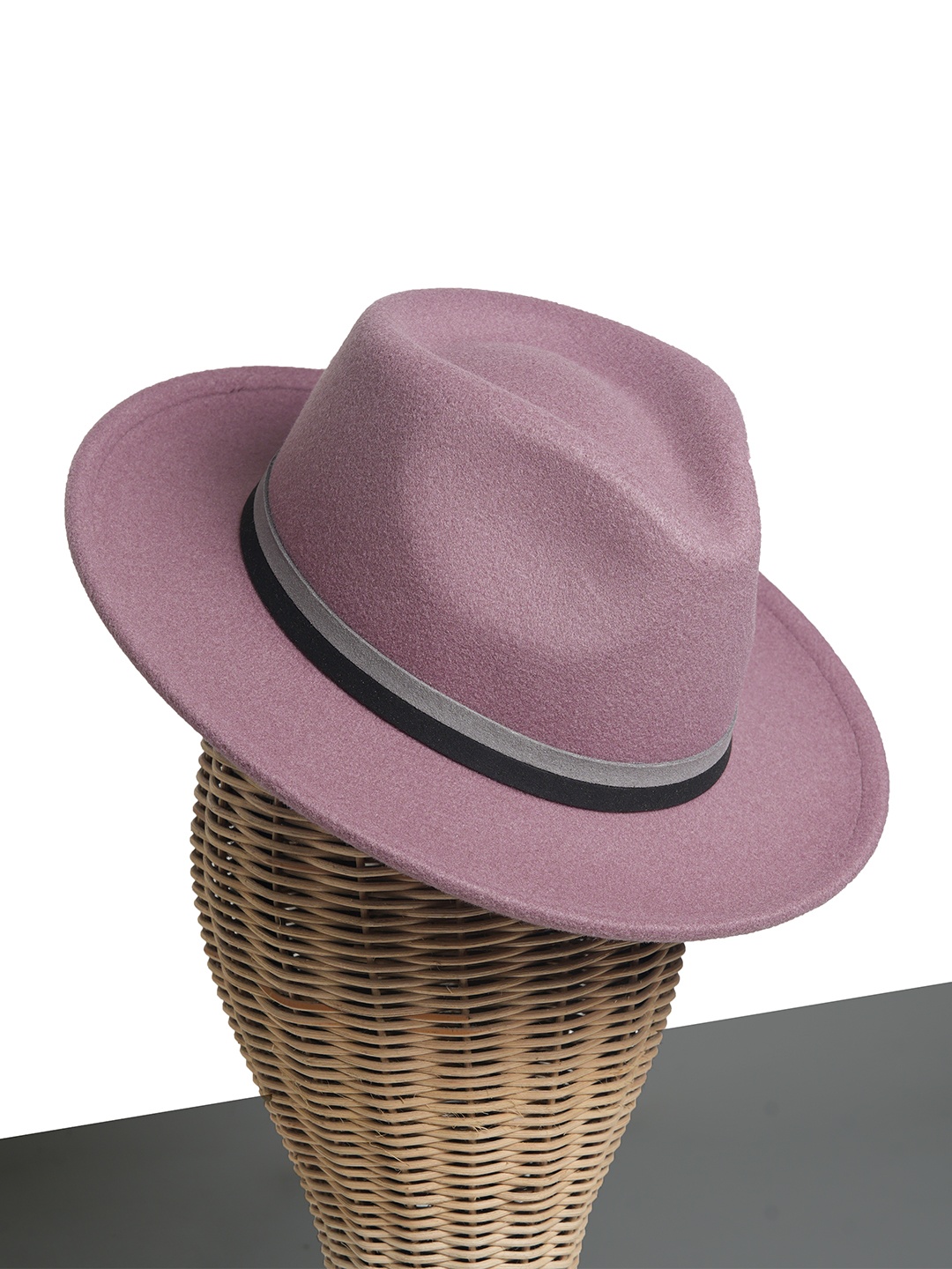 

CHOKORE Men Dual Band Fedora Hat, Mauve