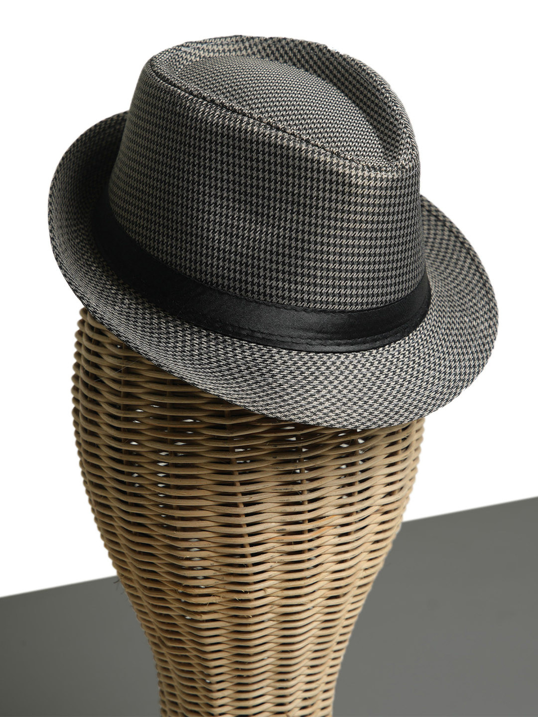 

CHOKORE Men Grey Self Design Fedora Hat