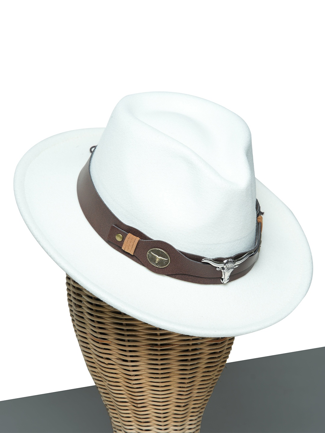 

CHOKORE Men Fedora Hat, White