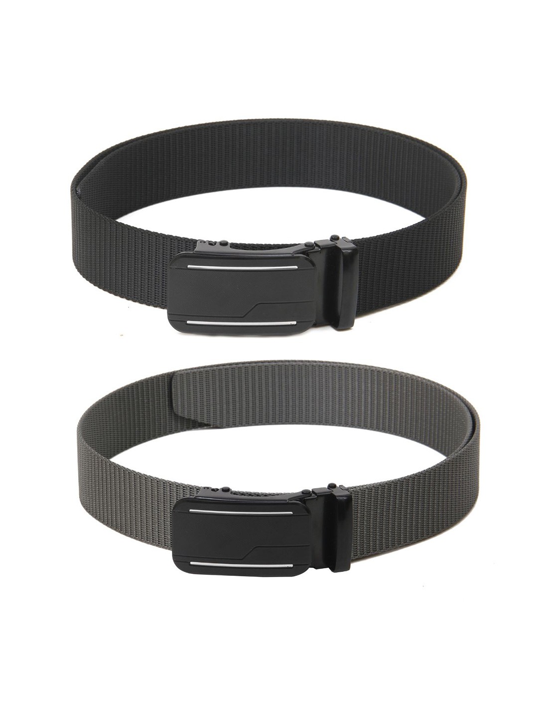 

Calvadoss Women Set of 2 Textured Belt, Black