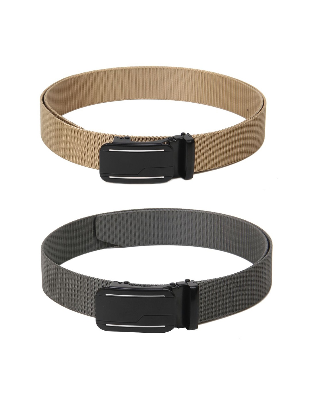 

Calvadoss Women Set of 2 Textured Belt, Beige