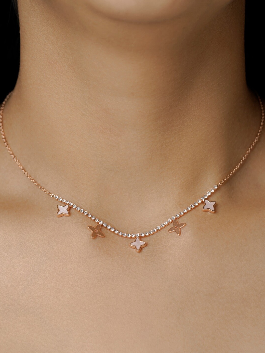 

SWASHAA Rose Gold-Plated Necklace