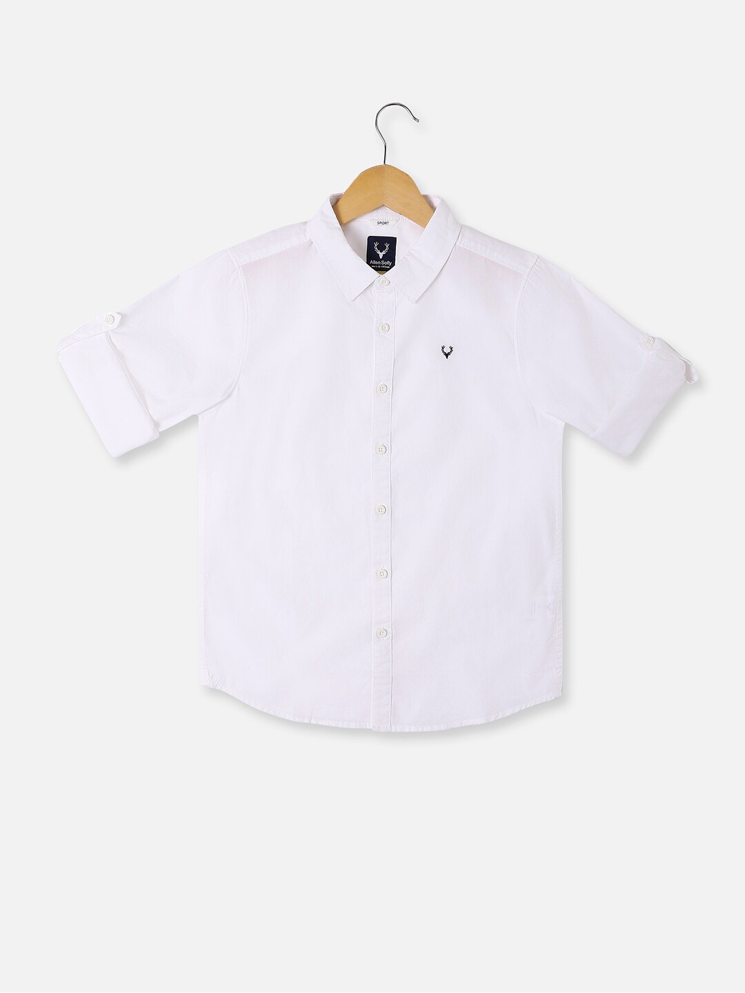 

Allen Solly Junior Boys Slim Fit Cotton Casual Shirt, White