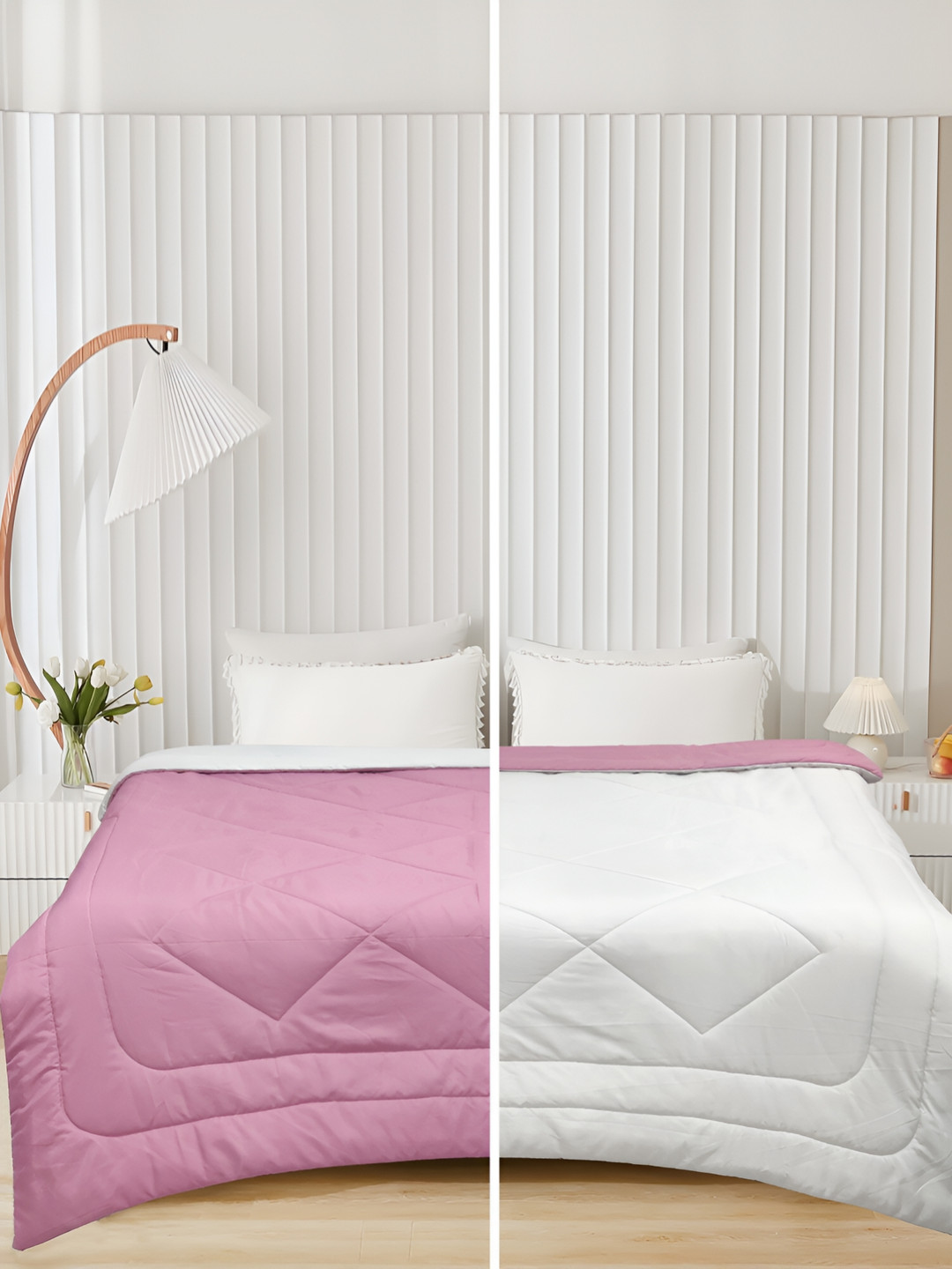 

Supreme Home Collective Pink AC Room 300 GSM Double Bed Comforter