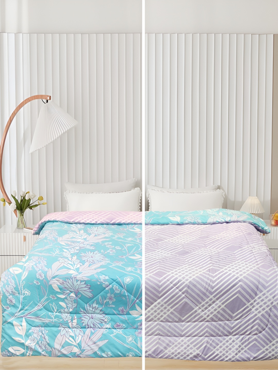 

Supreme Home Collective Blue AC Room 300 GSM Double Bed Comforter