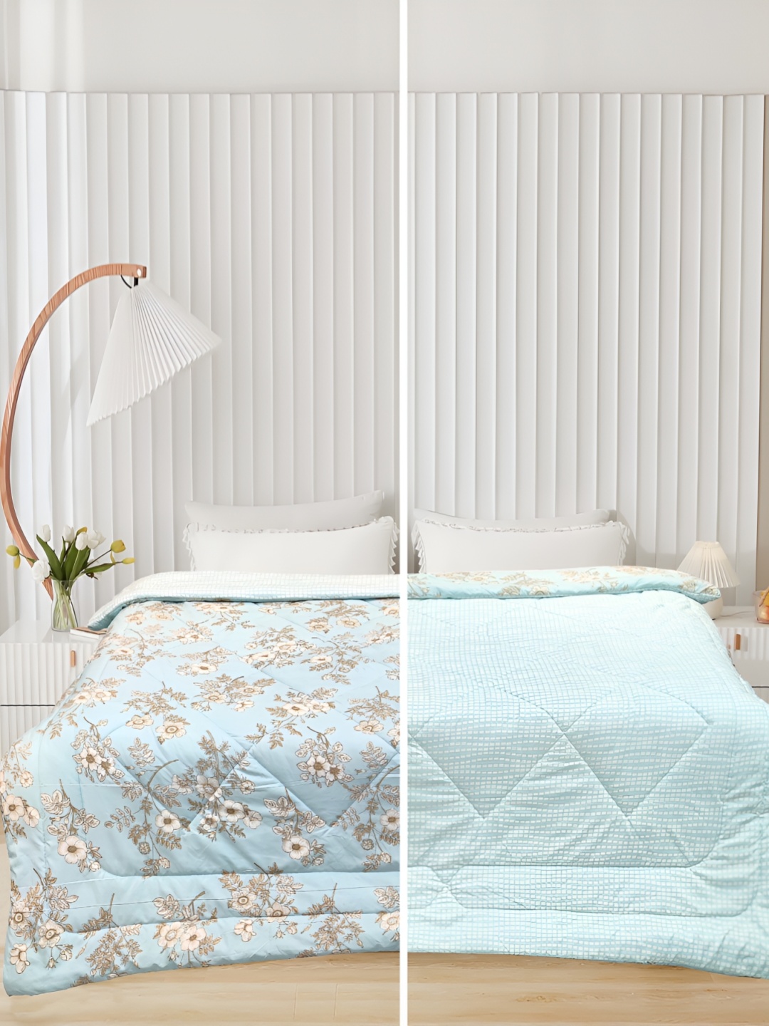 

Supreme Home Collective Blue AC Room 300 GSM Double Bed Comforter