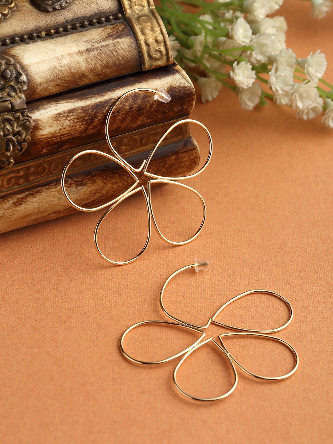 

House Of Watashi Gold Plated Drop Earrings