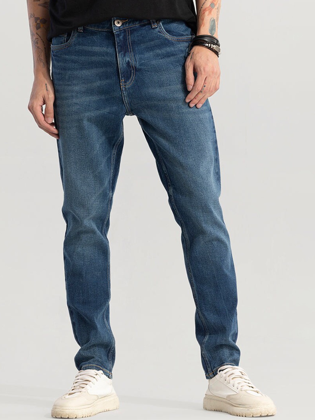 

Snitch Men Blue Clean Look Mid Rise Slim Fit Stretchable Jeans