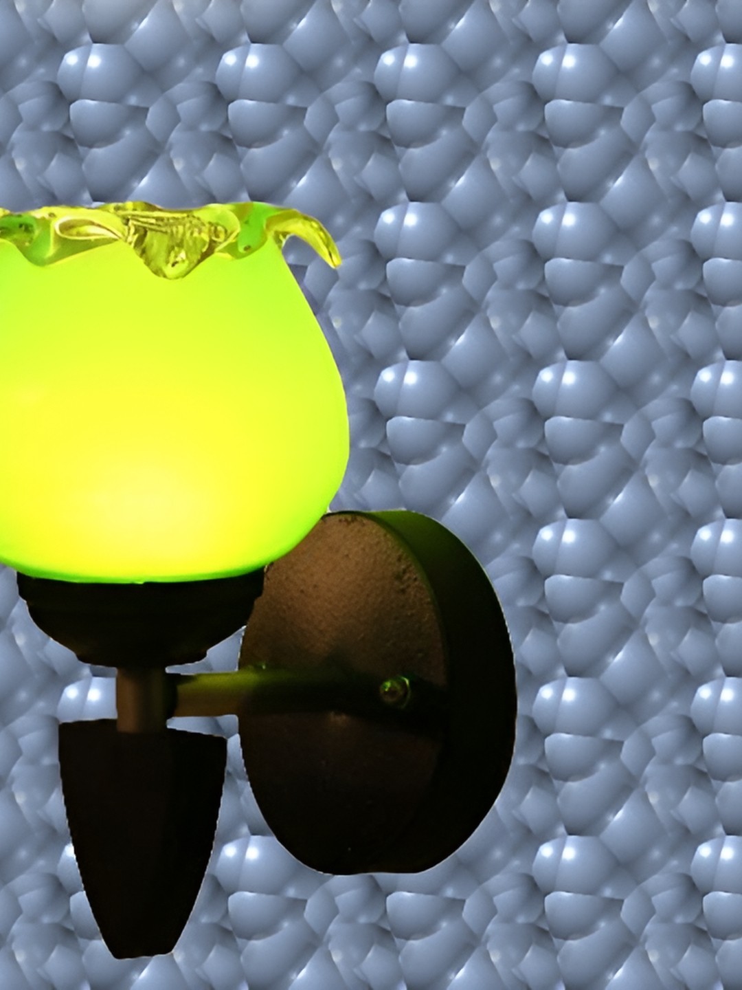 

1ST TIME Green Glass Contemporary Wall Lamp