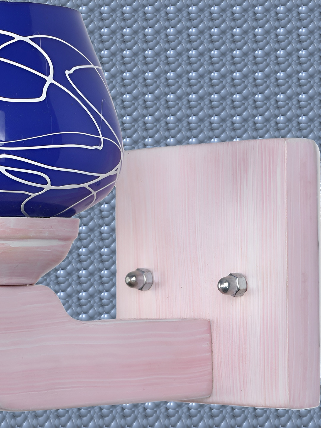 

1ST TIME Blue & White Printed Glass Contemporary Wall Lamp