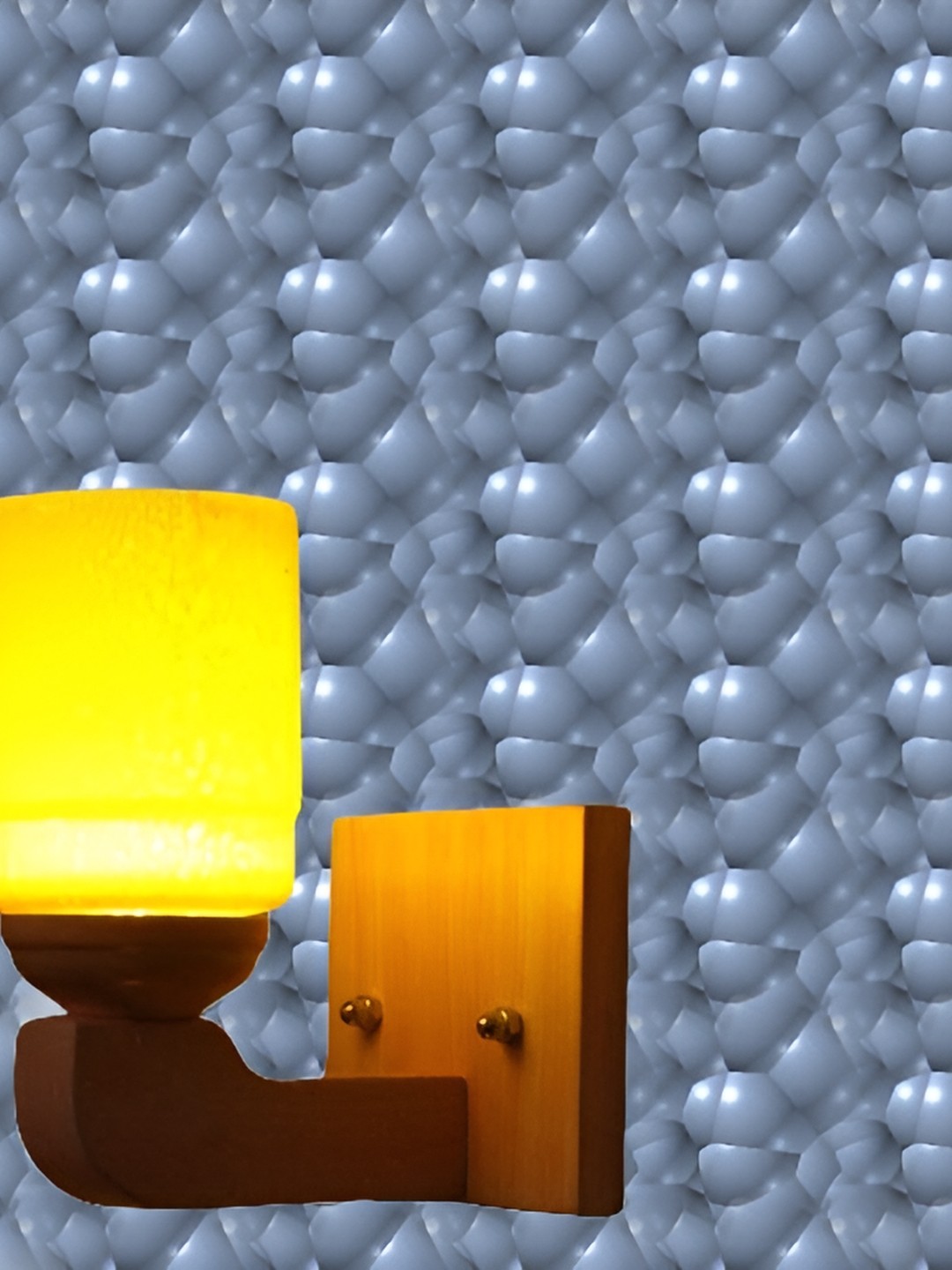 

1ST TIME Yellow & Brown Glass Traditional Rectangle Shaped Wall Lamp